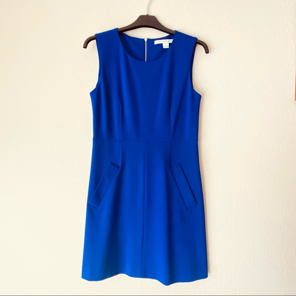 DVF carpreena mini sleeveless dress purple
